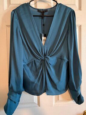 NWT BCBG Twist Front Blouse